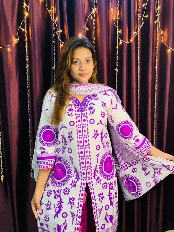 Coton dress whith skin print - Image 4