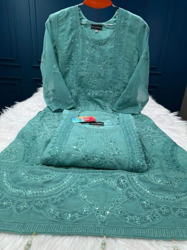 Party Dress Four Piece White Gold - Image 2