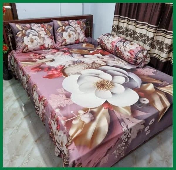 Primium 3D Bedsheet Four Piece Set - Image 2