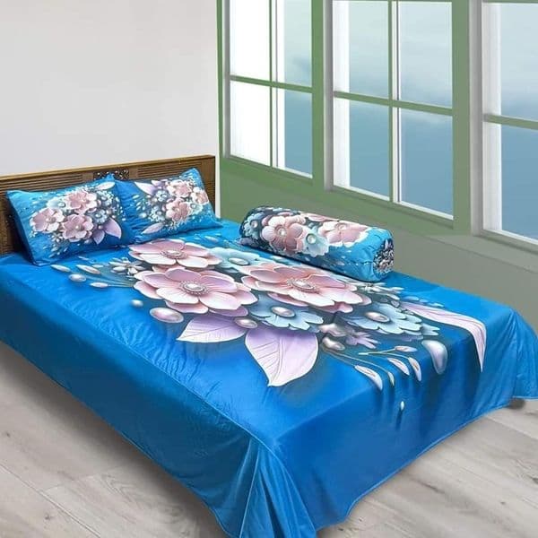 Primium 3D Bedsheet Four Piece Set - Image 5
