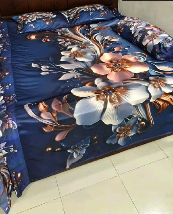 Primium 3D Bedsheet Four Piece Set - Image 6
