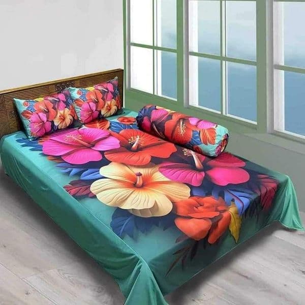Primium 3D Bedsheet Four Piece Set - Image 7
